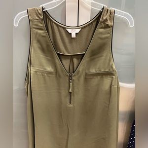 Candies loose fitting sleeveless blouse- army green/olive color